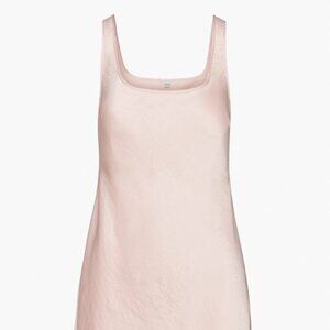 Aritzia Wilfred Poetic Pink Tryst Satin Slip Dress